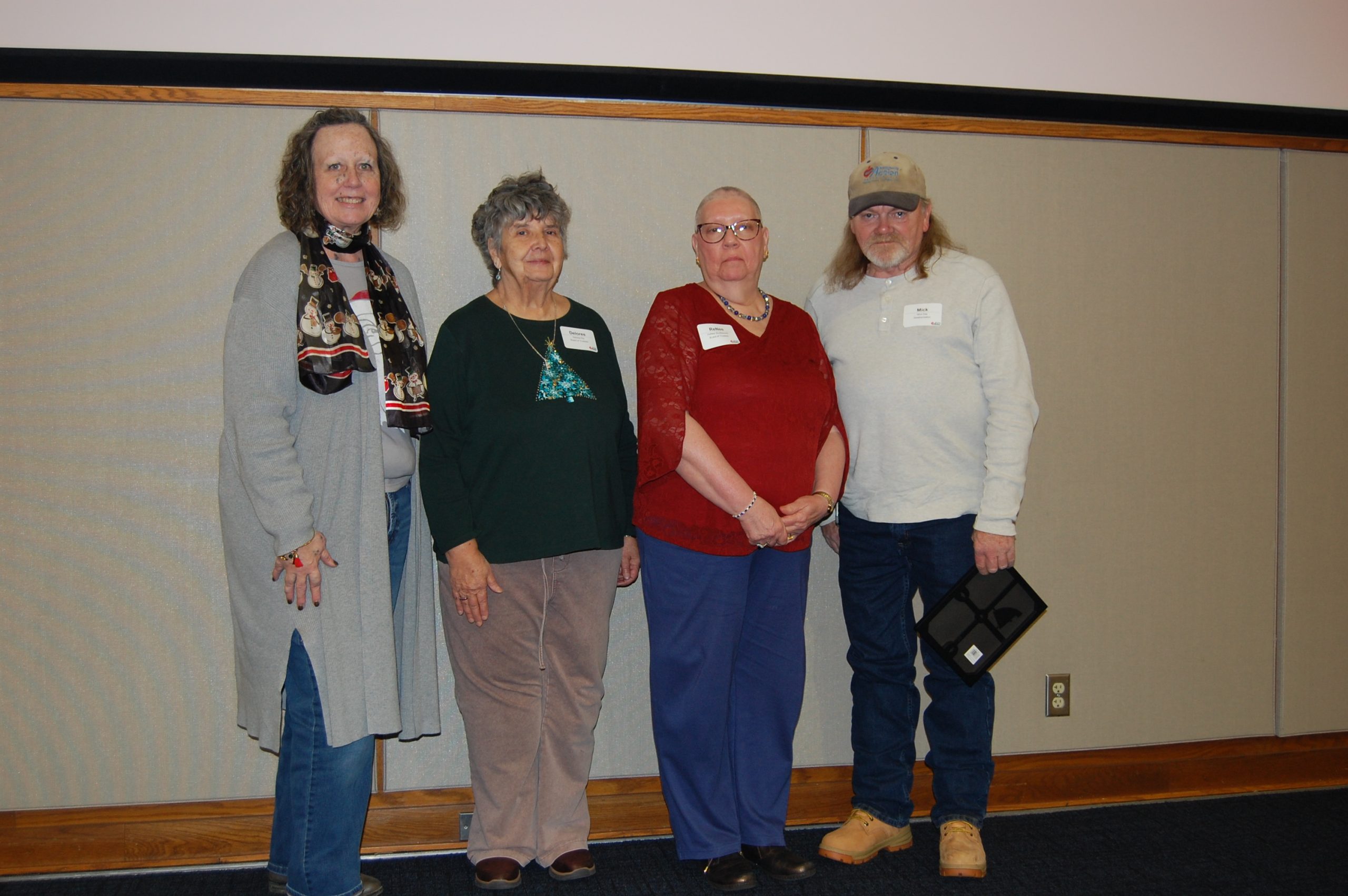 Group of people at awards presentation